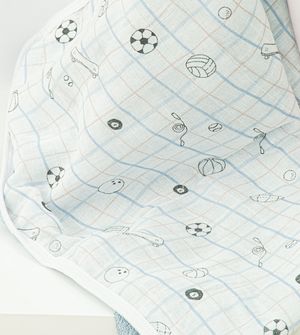 Toalhão de Banho Com Capuz Esporte Xadrez 135x80cm