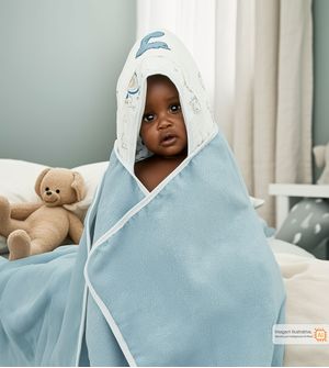 Toalhão de Banho Com Capuz Dino Esporte 110x80cm