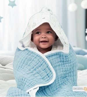 Toalha de Banho Com Capuz da Papi Baby 90x70cm