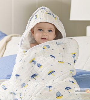 Toalha de Banho Soft Barco Cia do Neném 85x85cm