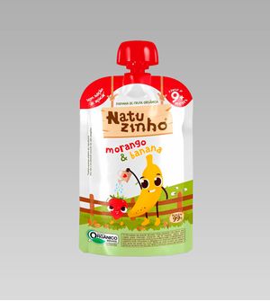 Papinha Orgânica Natuzinho Morango & Banana 99g