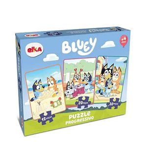 Quebra-Cabeça Progressivo Bluey com 3 unidades