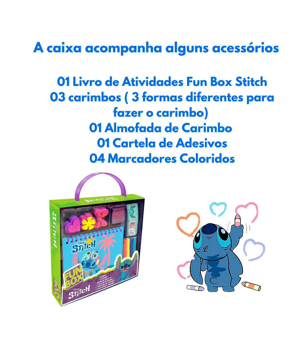 Caixinha Divertida Fun Box Stitch - D8307 - Alô Bebê - Loja Oficial
