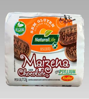 Biscoito de Maizena Sabor Chocolate Vegano Sem Glúten 112g