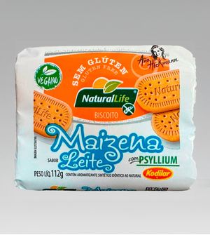 Biscoito de Maizena Sabor Leite Vegano Sem Glúten 112g