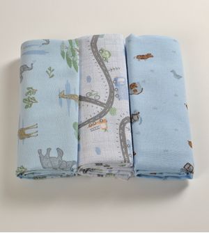 Cueiro Estampado com 3 Peças - 1091