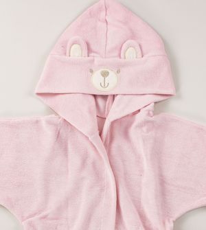 Roupão Infantil Ursinho Rosa