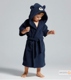 Roupão Infantil Ursinho Marinho