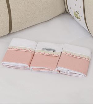 Kit Pano de Boca Plush Atoalhado com 3 peças
