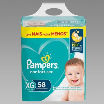 Fralda Pampers Confort Sec Bag