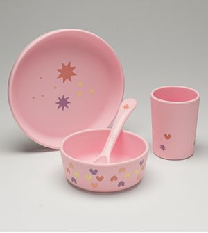 Kit Refeição em Silicone com 4 peças Estrela Twibex