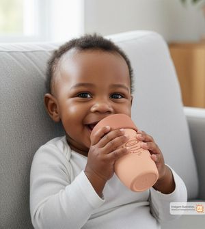 Copo de Treinamento em Silicone 360 Rosa 240ml Twibex