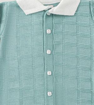 Saída Maternidade Tricot Quadradinhos