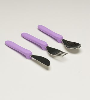 Kit Talheres em Inox com 3 unidades Lilás Twibex