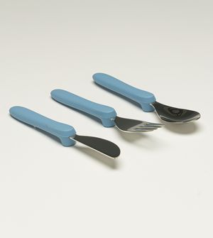 Kit Talheres em Inox com 3 unidades Azul Twibex