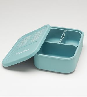 Lancheira Bento Box Silicone Azul Twibex