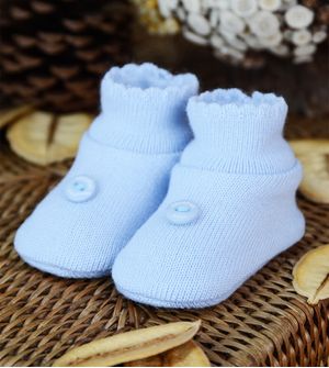 Sapatinho para Bebê Botão Tam. RN