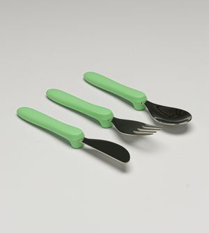 Kit Talheres em Inox com 3 unidades Verde Twibex