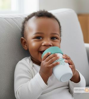 Copo de Treinamento em Silicone 360 Azul 240ml Twibex