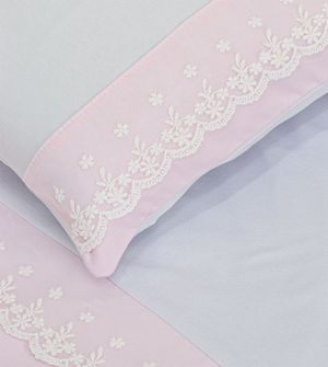 Jogo de Lençol para Berço Americano Helena com 3 Peças