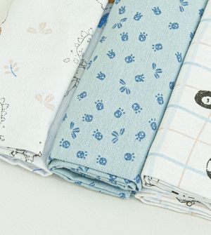 Cueiro Flanelado com 3 Peças 80 x 80cm - 4106