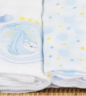 Kit Fralda 3 Unidades Com Bainha Mimo - 5281