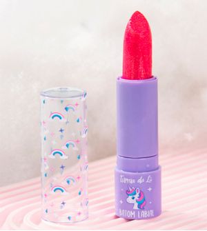 Batom Unicórnio - Estrela Pink