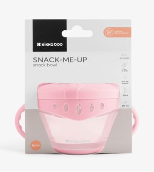 Tigela Snack-Me-Up Rosa 300ml Kikkaboo