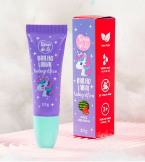 Brilho Labial Holográfico Unicórnio - Doce Melancia