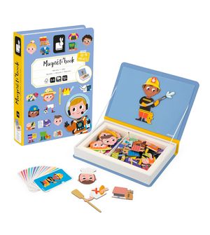 Livro Magnético Profissões 48 peças Janod