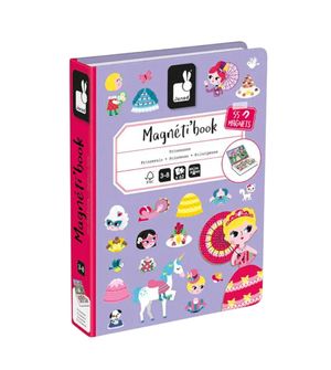 Livro Magnético Princesas com 55 peças Janod