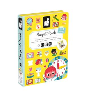 Livro Magnético Aprendendo as Horas 75 peças Janod