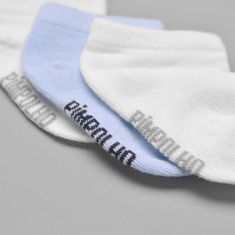 Kit Meia Cano Curto com 3 Unidades Tam. 0 a 15