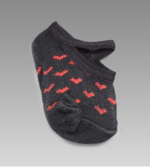 Meia Sapatilha Divertidas - 01042 Preta Tam. 13 a 16