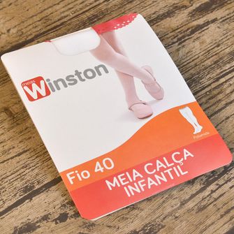 Meia Calça Infantil Fio 40 - 52031 Branco De 1 a 4 anos