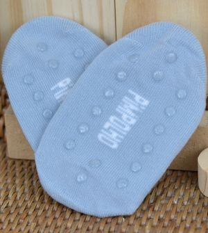 Meia Sapatilha Antiderrapante Azul Tam. 21 a 25