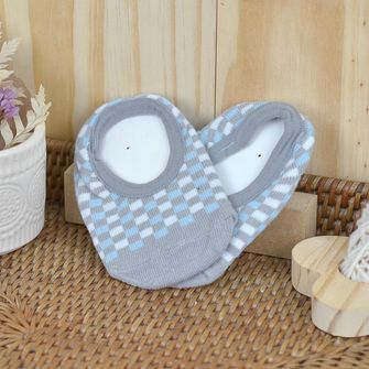 Meia Sapatilha Com Cheirinho Cinza Tam. 16 a 20