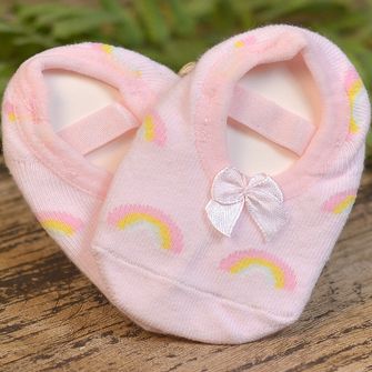 Meia Sapatilha Com Cheirinho Rosa Tam. 16 a 20