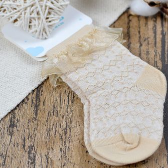 Meia Festa Fashion Bege Tam. 0 a 20