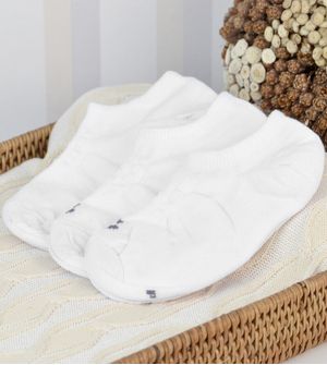 Kit Meia Invisível com 3 Unidades Branco Tam. 23 a 30