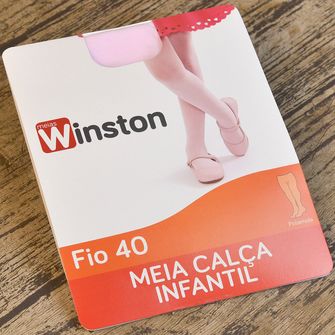 Meia Calça Infantil Fio 40 - 52031 Rosa De 1 a 4 anos