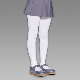 Meia Calça Lobinha Branca de 1 a 5 anos