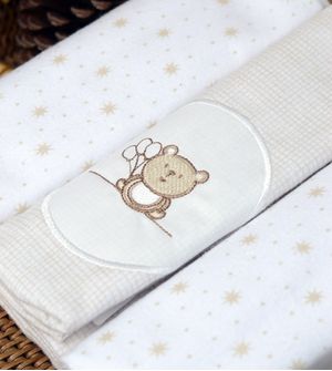 Kit Cueiro Flanelado com 3 Peças 80x80cm - 4931