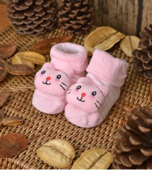 Meia Antiderrapante com Bichinho - Gata Tam. 15 a 20