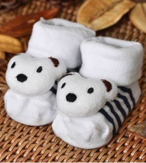 Meia Antiderrapante com Bichinho - Urso Tam. 15 a 20