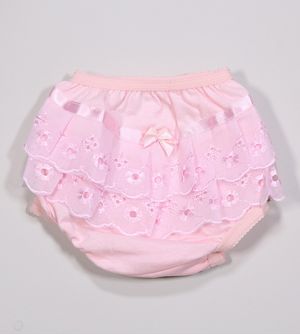 Calcinha Renda Rosa - 33 De 0 a 4 anos