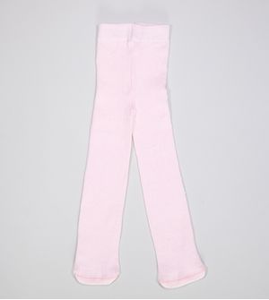 Meia Calça Básica Rosa De 0 a 6 anos