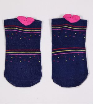 Meia Baby Coração Marinho 02038/033/2690/10 Tam. 16 a 23