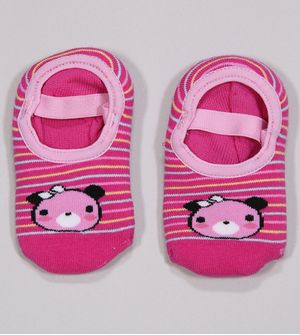 Meia Sapatilha Baby Antiderrapante Rosa Tam. 16 a 23