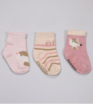 Kit Meia Colorida com 3 Unidades - 3740 Tam. 16 a 20